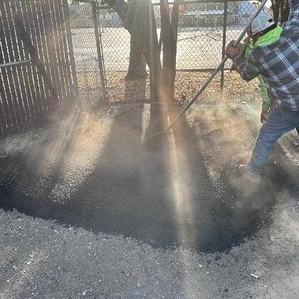 Trusted contractors doing Parking Lot Repairs, Patching, & Crack Sealing before asphalt resurfacing in Columbia, SC.