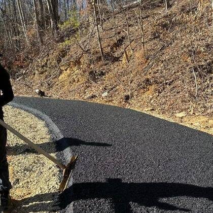 All new asphalt road construction in Columbia, SC.