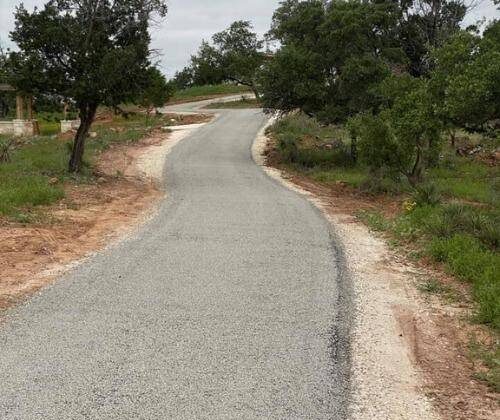 Chip Seal Paving Road In Richland County South Carolina.