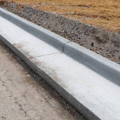 Concrete Gutters installed in Columbia SC